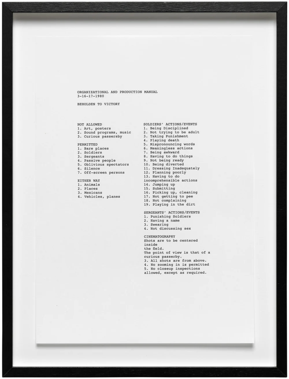 Beholden to Victory — Tony Conrad — Exhibitions — Galerie Buchholz — Image 04